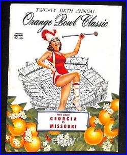 1960 Orange Bowl Program Georgia v Missouri Fran Tarkenton Ex/MT 88508b57