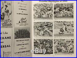 1961 AFL Game Program Dallas Texans New York Titans Cotton Bowl NM MINT BEAUTY