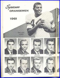 1961 Liberty Bowl Syracuse vs Miami football program Ernie Davis