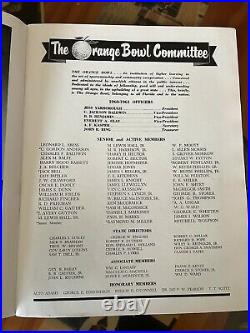 1961 Orange Bowl Program, Missouri 21 Navy 14, Good Condition