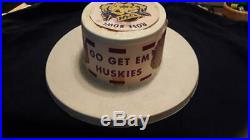 1961 Rose Bowl RARE Washington Minnesota Football HAT Gophers v Huskies