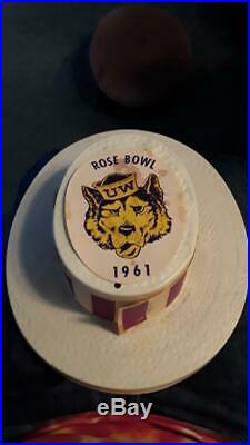 1961 Rose Bowl RARE Washington Minnesota Football HAT Gophers v Huskies