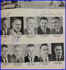 1961 Rose Bowl Washington Minnesota Football Program Signed Huskies Gophers