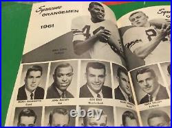 1961 Syracuse vs Miami Hurricanes Liberty Bowl Program-Ernie Davis Last Game