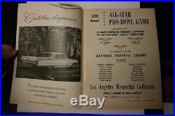 1962 East West Pro-bowl Program NFL Football Bart Starr Jim Brown More Rare
