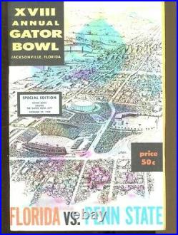 1962 Gator Bowl Program Florida v Penn State 12/29 18th Annual Ex/MT 68480