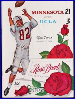 1962 Rose Bowl RARE Minnesota UCLA Football Program Golden Gophers v Bruins