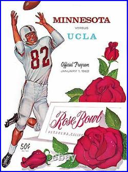 1962 Rose Bowl college football program Minnesota Golden Gophers UCLA Bruins EX