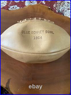 1964 Ole Miss Team signed BlueBonnet Bowl Football Alan Brown John Vaught Doc
