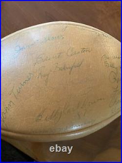 1964 Ole Miss Team signed BlueBonnet Bowl Football Alan Brown John Vaught Doc