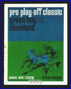 1964 Pro Play-off Classic Playoff Bowl Packers V Browns Plus Rare Roster Handout