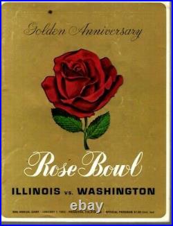 1964 Rose Bowl football program Illinois v Washington Huskies Dick Butkus FAIR
