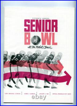 1964 Senior Bowl (Alabama) RARE NCAA Football Program Tom Landry Ode Burrell