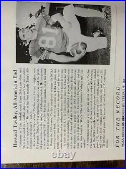 1965 Blue Bonnet Bowl Tennessee vs Tulsa Football Program Howard Twilley