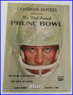 1965 Prune Bowl Program San Francisco City v Long Beach 12/4 O. J. Simpson 68901