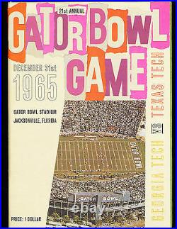 1965 Texas Tech vs Georgia Tech Gator Bowl Football program