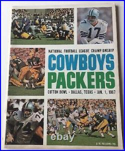 1966 NFL Championship Program Dallas Cowboys vs Green Bay Packers Cotton Bowl