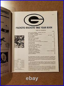 1966 NFL Green Bay Packers Backers Yearbook Program Super Bowl I ULTRA RARE NM