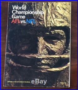 1967 AFL-NFL Championship First Super Bowl I (1) Program Packers vs. Chiefs