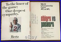 1967 AFL-NFL Championship First Super Bowl I (1) Program Packers vs. Chiefs