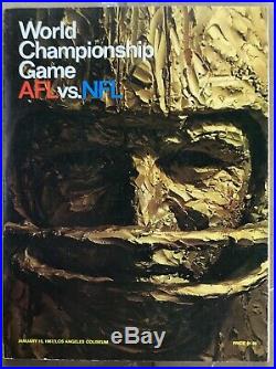 1967 AFL-NFL Championship Super Bowl I Program Green Bay Packers vs. Chiefs SB 1