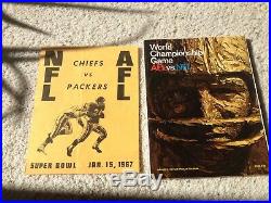 1967 AFL vs NFL Championship Program(aka) SUPER BOWL I PROGRAM