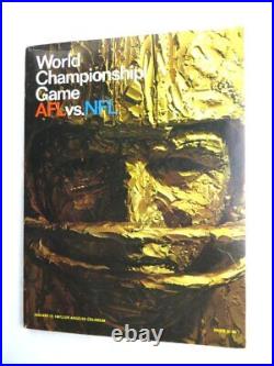 1967 First Super Bowl I Unsigned Official Game Program Packers vs. Chiefs