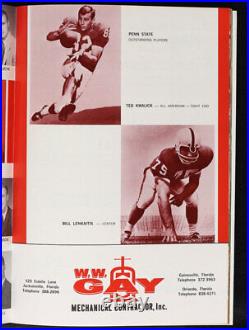 1967 Gator Bowl RARE Penn v Florida State Football Program FSU Seminoles