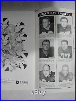 1967 NFL Championship Program Green Bay Packers vs Dallas Cowboys Ice Bowl