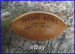 1967 Orange Bowl Football Florida Gators vs GA Tech Coaches Players SIGNED