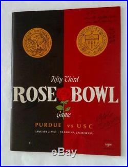 1967 PURDUE VS USC SOUTHERN CAL ROSE BOWL Football Program NATIONAL CHAMPIONS