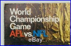 1967 Super Bowl 1 One Program Green Bay Packers Versus Kansas City Chiefs