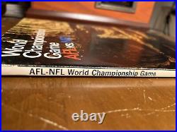 1967 Super Bowl I Program AFL vs NFL Packers Chiefs 1st World Championship