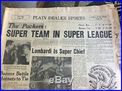 1967 super bowl I afl nfl championship packers chiefs misc lot