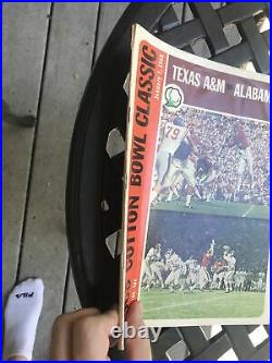 1968 Cotton Bowl Texas A&M Aggies vs Alabama Crimson Tide Football Program