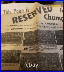1968 Salute To The Green Bay Packers Super Bowl Commemorative Issue With Extras