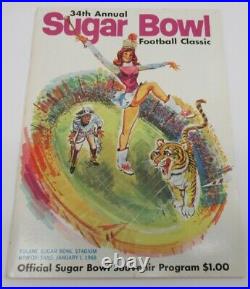 1968 Sugar Bowl Program LSU Tigers v Wyoming Cowboys Ex/MT Very Nice 68585