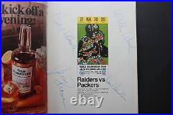 1968 Super Bowl 2 Game Program Autographed By 4 Green Bay Packers