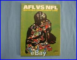 1968 Super Bowl II Program Green Bay Packers vs Oakland Raiders Ex-mt