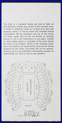 1968 Super Bowl II Program and Pair Ticket Stubs AFL vs NFL Championship Game