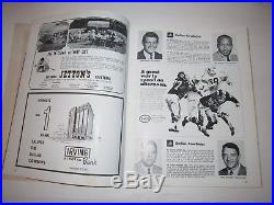 1969 Dallas Cowboys Vs Eagles NFL Football Game Program Cotton Bowl Tub R5