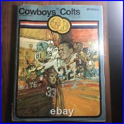 1969 NFL Illustrated Dallas Cowboys VS Baltimore Colts Cotton Bowl Game Program