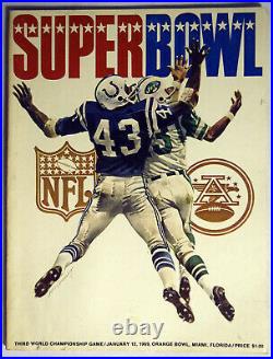 1969 Program Super Bowl III 637551 Ex-Mt