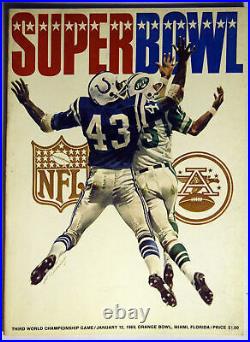 1969 Program Super Bowl III Ex-Mt 637553