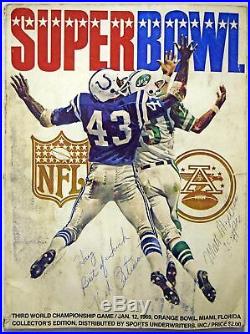 1969 Program Super Bowl III Good 582326