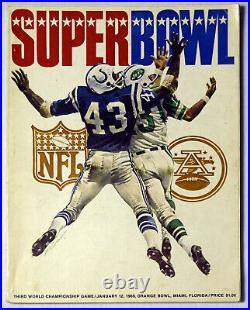 1969 Program Super Bowl III Program VG-Ex/Ex 669051