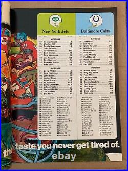 1969 Super Bowl III Program AFL/NFL Championship NY Jets vs Baltimore Colts GD+