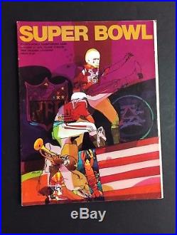 1970 Chiefs vs Vikings NFL Football Super Bowl IV Program Tulane Stadium