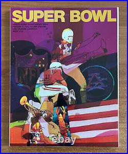 1970 NFL SUPER BOWL IV VINTAGE PROGRAM KANSAS CITY CHIEFS vs MINNESOTA VIKINGS