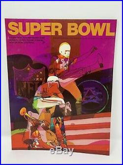 1970 NFL Super Bowl IV Football Program Kansas City Chiefs Minnesota Vikings